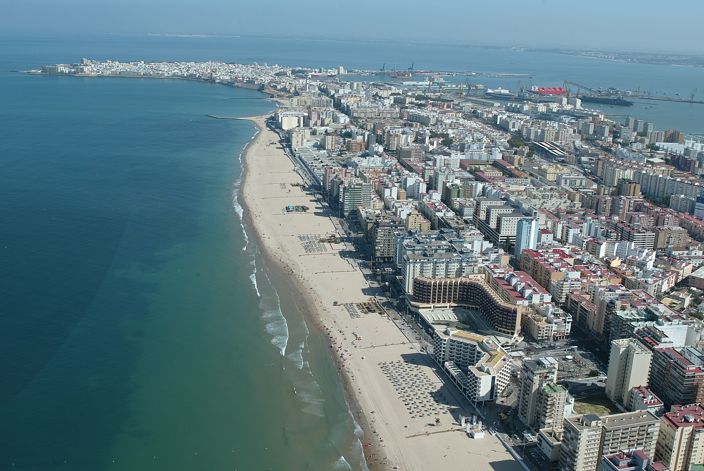 Vista aérea de Cádiz